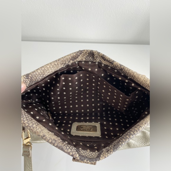 Furla bag, removable strap, all leather, no stains or scuffs, snake leather. - Picture 6 of 7